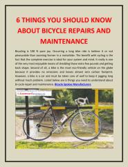 6 Things You Should Know About Bicycle Repairs and Maintenance.pdf