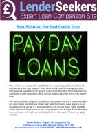Best Solution For  Bad Credit Days.pdf