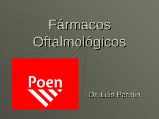 FARMACOS_OFTALMOLOGICOS_FARMACIA.pps