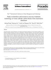Study on harmless and resources recovery treatment technology of wast cathod carbon blocks from electrolytic aluminium.pdf