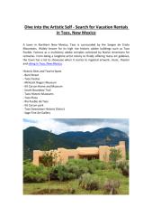 Dive into the Artistic Self - Search for Vacation Rentals in Taos, New Mexico.pdf