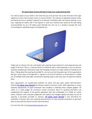 HP Laptop Repair Services Mumbai To Keep Your Laptop Working Well.pdf