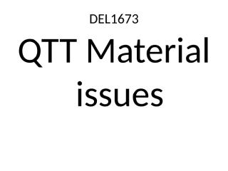 DEL1673_Outstanding Material issue.pptx