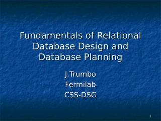 fundamentals of relational database design.ppt